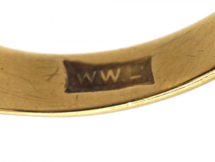 18ct Gold Signet Ring set with a Bloodstone