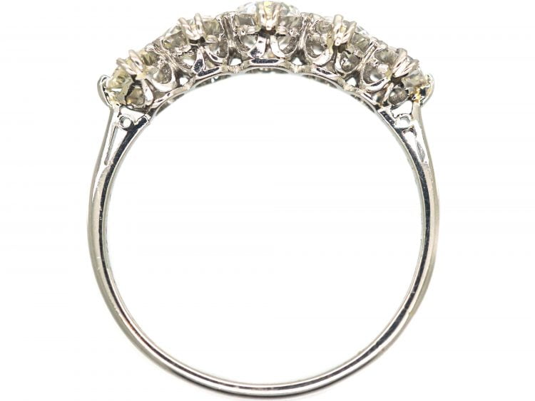 Art Deco Platinum Five Stone Diamond Ring