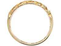 Edwardian 9ct Gold Keeper Ring with Hearts Motif