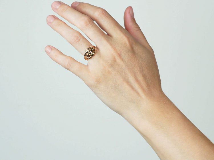 Edwardian 18ct Gold Knot Ring