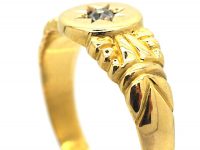 Edwardian 18ct Gold & Diamond Gypsy Ring