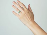 Regency 15ct Gold, Turquoise, Natural Split Pearl & Rose Diamond Ring