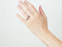 Early Victorian, 15ct Gold, Ruby & Rock Crystal Ring