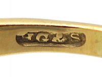 Victorian 18ct Gold Marquise Shaped Ring set with Diamonds