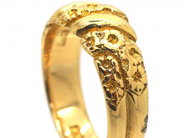 Edwardian 18ct Gold Keeper Ring