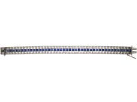 Art Deco Platinum, Sapphire and Diamond Triple Line Cocktail Bracelet
