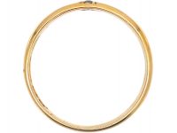 Edwardian 18ct Gold Three Leaf Clover Ring set with a Sapphire, Ruby & a Diamond