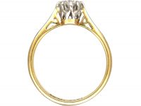 Art Deco 18ct Gold & Platinum, Diamond Solitaire Ring