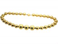 18ct Gold Bead Necklace
