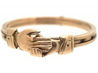 Victorian 15ct Gold Fede Ring