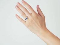 Platinum, Sapphire & Diamond Ring