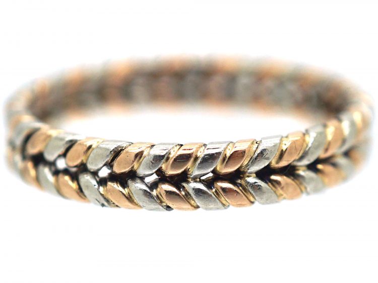 Edwardian 15ct Gold & Platinum Illusion Wedding Ring