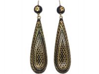 Victorian Pique Drop Earrings