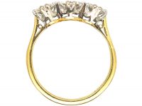 Art Deco 18ct Gold & Platinum, Three Stone Diamond Ring