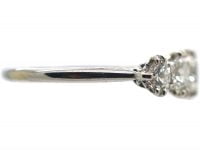 Art Deco Platinum Five Stone Diamond Ring