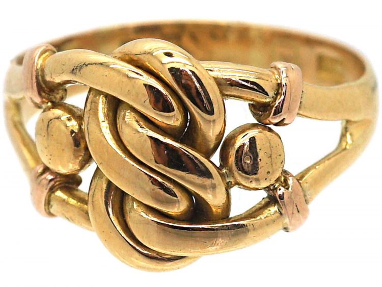 Edwardian 18ct Gold Knot Ring