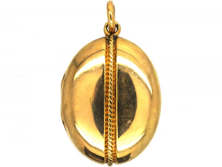 Victorian 15ct Gold Oval Shaped Locket