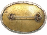 Arts & Crafts Ruskin Pewter & Enamel Brooch