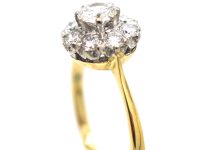18ct Gold, Brilliant Cut Diamond Cluster Ring