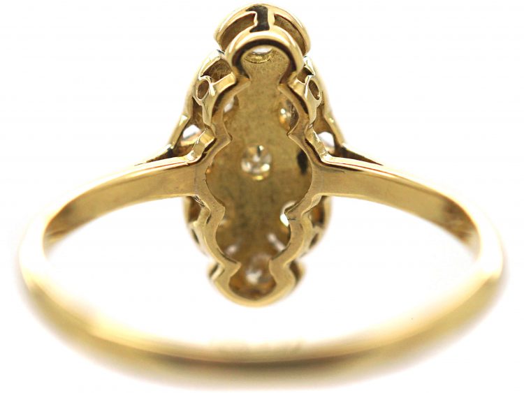 Art Deco 18ct Gold & Platinum, Diamond Ring