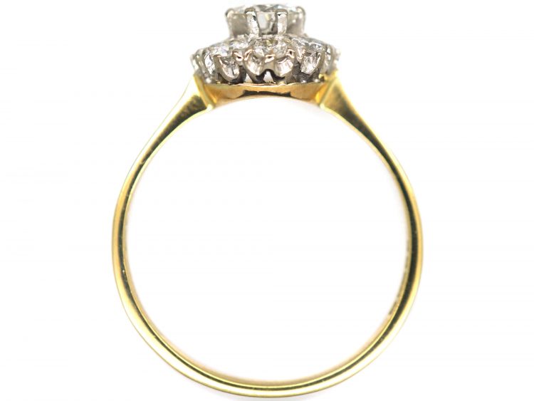 18ct Gold, Brilliant Cut Diamond Cluster Ring
