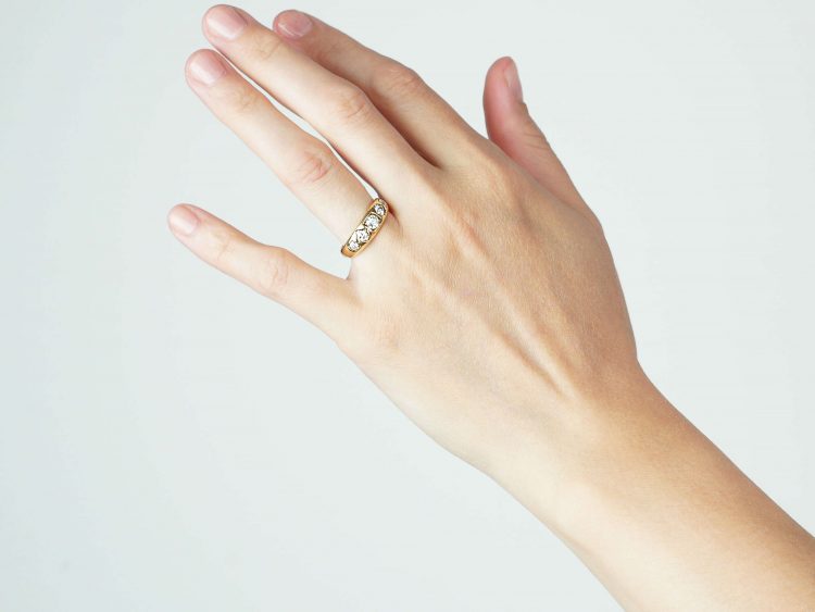 Victorian 18ct Gold Five Stone Diamond Ring