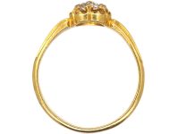 Edwardian 18ct Gold, Diamond Daisy Cluster Ring