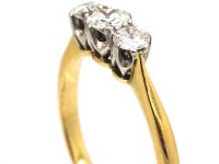 18ct Gold & Platinum, Three Stone Diamond Ring