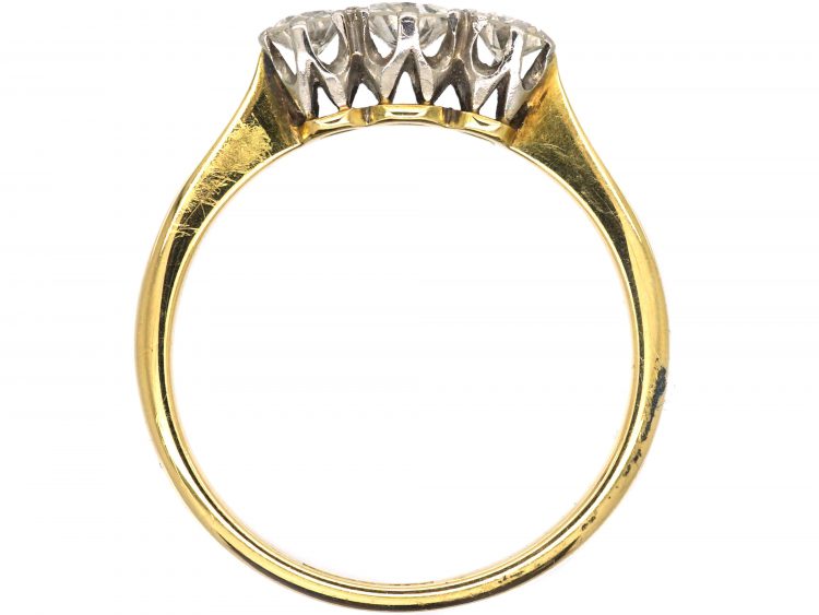 18ct Gold & Platinum, Three Stone Diamond Ring