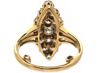 Edwardian 18ct Gold & Diamond Marquise Ring