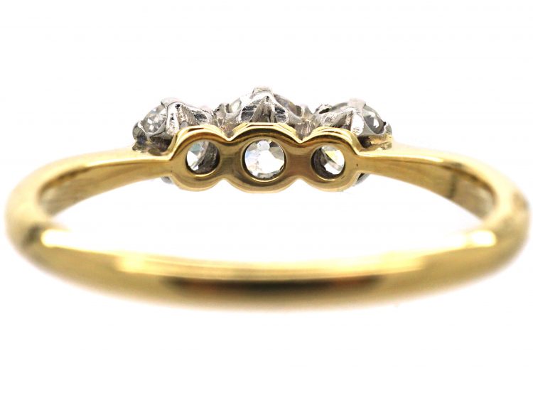 18ct Gold & Platinum, Three Stone Diamond Ring