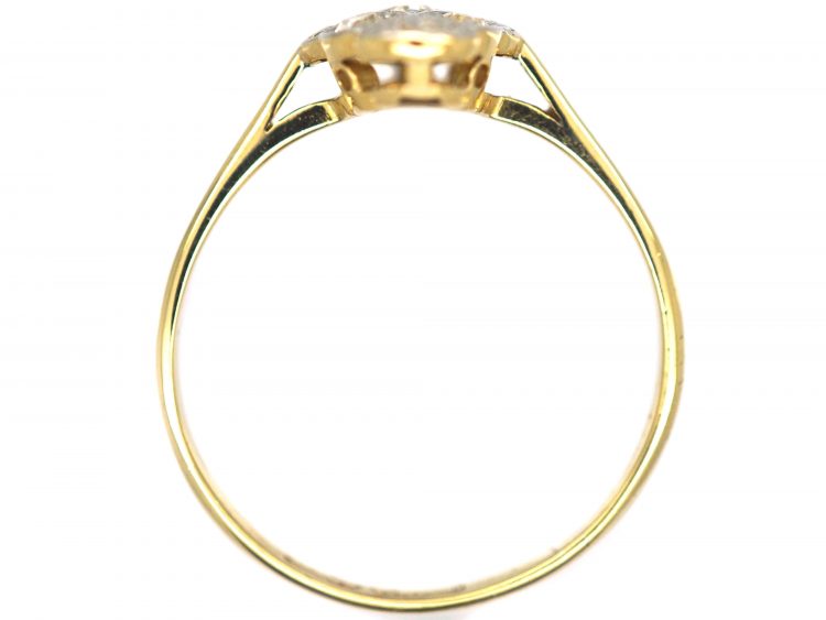 Art Deco 18ct Gold & Platinum, Diamond Ring