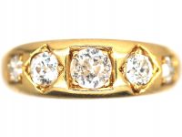 Victorian 18ct Gold Five Stone Diamond Ring