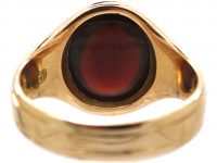 Victorian 15ct Gold & Cabochon Garnet Ring