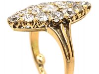 Edwardian 18ct Gold & Diamond Marquise Ring