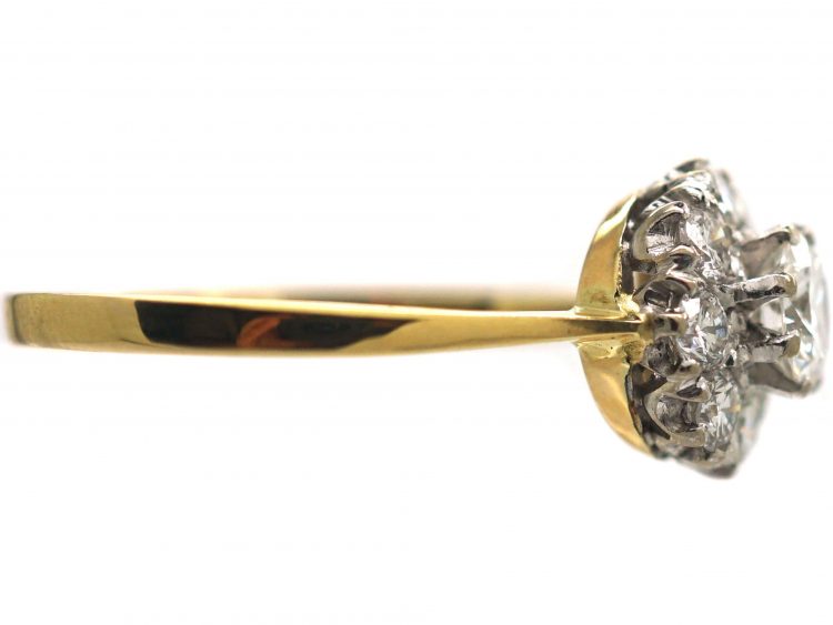 18ct Gold, Brilliant Cut Diamond Cluster Ring