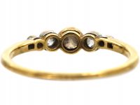 Edwardian 18ct Gold & Platinum Five Stone Diamond Ring