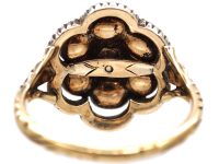 Georgian Rose Diamond Cluster Ring