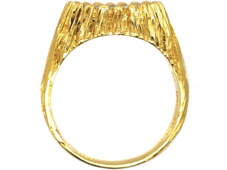18ct Gold Modernist Ring set with Diamonds