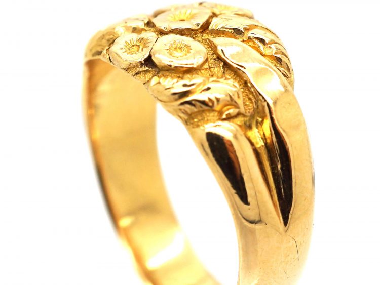Edwardian 18ct Gold Keeper Ring