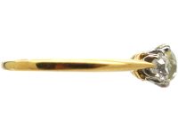 Edwardian 18ct Gold, Three Stone Old Mine Cut Diamond Ring