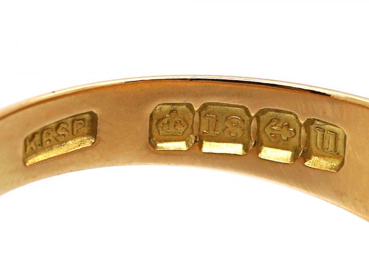 Edwardian 18ct Gold Keeper Ring