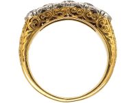 Edwardian 18ct Gold & Platinum, Five Stone Diamond Ring
