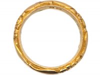 Early 20th Century 18ct Gold Wedding Ring with Repoussé Decoration