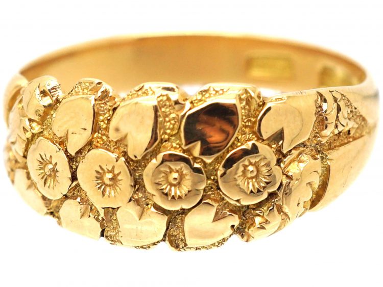Edwardian 18ct Gold Keeper Ring