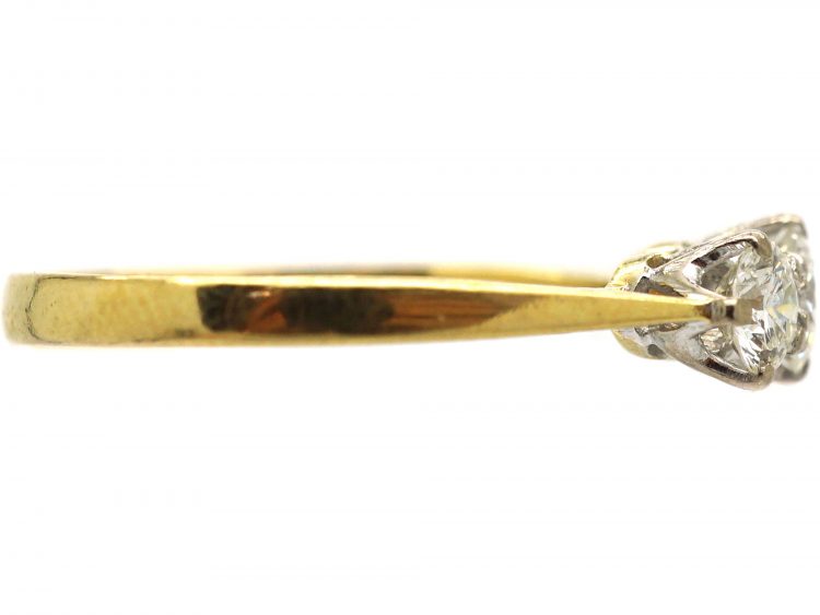 18ct Gold, Three Stone Diamond Ring