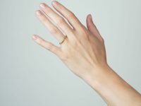 Georgian 18ct Gold Wedding Band with Repoussé Decoration