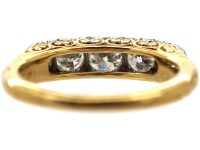 Edwardian 18ct Gold & Platinum, Five Stone Diamond Ring