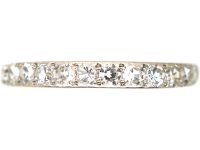 Art Deco 18ct Gold & Platinum, Half Eternity Ring