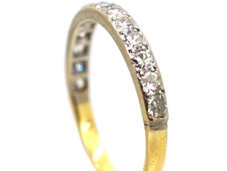 Art Deco 18ct Gold & Platinum, Half Eternity Ring